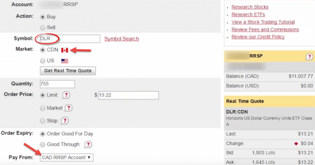 Trading screen order management system